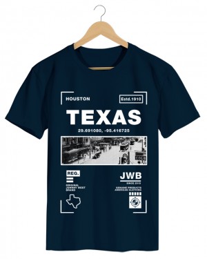 Texas - Camiseta Masculina Cor em Malha Algodão