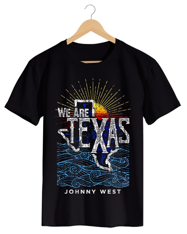 We Are Texas - Camiseta Masculina Preta em Malha Algodão