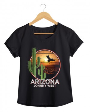 Arizona - Camiseta Feminina Cor em Malha Algodão