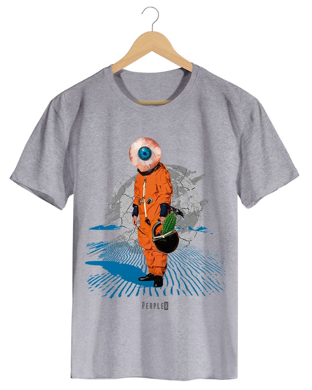 Perplex | Lost in Space, Camiseta Masculina Preta em Malha Algodão