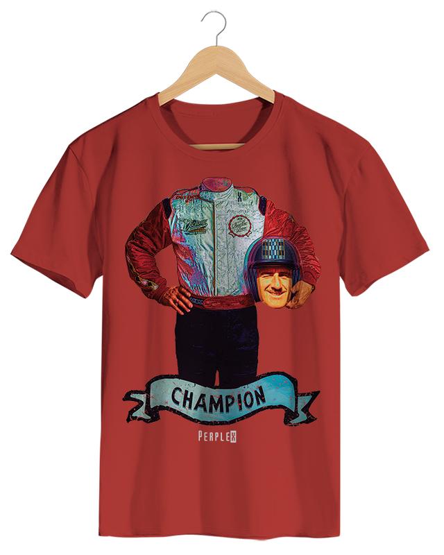 PPX012 Champion - Camiseta Masculino Branco em Malha Algodão