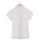 Camiseta Gola Polo Básica Feminina Branca Em Malha Algodão