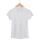 Camiseta Gola Polo Básica Feminina Branca Em Malha Algodão