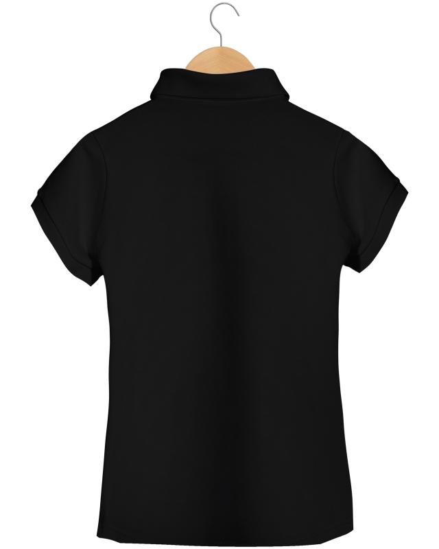 Camiseta Gola Camisa Polo Feminina Preta Kit Camisetas Femininas