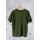 Camiseta Básica Masculina Verde Militar Em Malha Algodão
