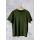 Camiseta Básica Masculina Verde Militar Em Malha Algodão