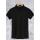 Camiseta Gola Polo Básica Masculina Preta Em Malha Algodão