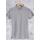 Camiseta Gola Polo Básica Masculina Cinza Mescla Em Malha Algodão